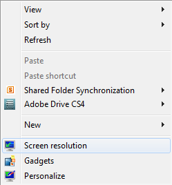 Desktop Drop-down Menu